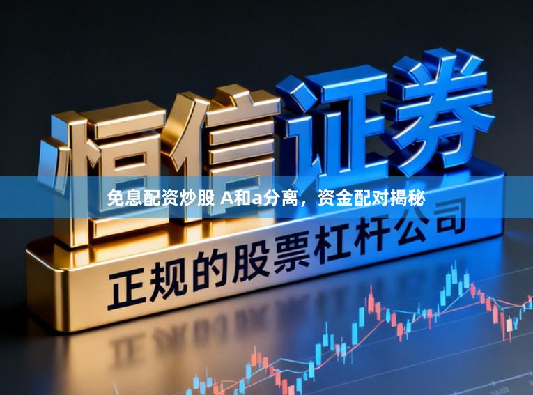 免息配资炒股 A和a分离，资金配对揭秘